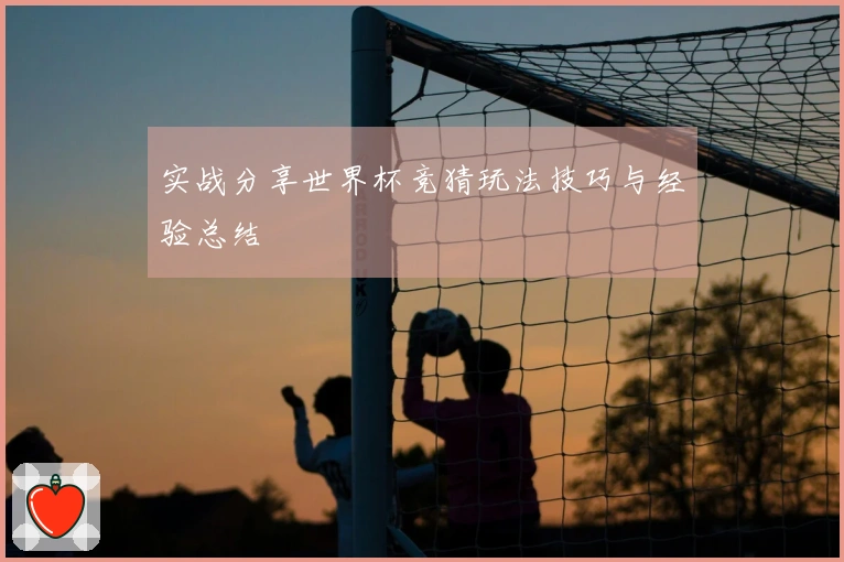 实战分享世界杯竞猜玩法技巧与经验总结